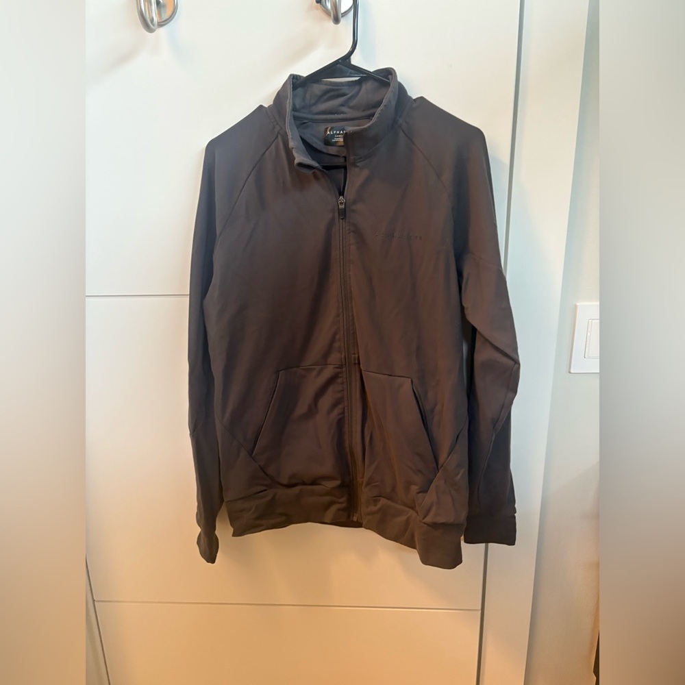 Men's Grey track Jacket Alphalete